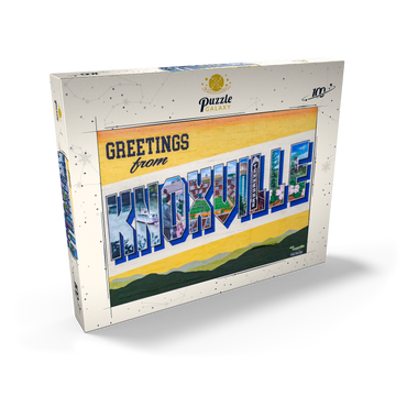 Darstellung des Puzzle Motivs Greetings from Knoxville Tennessee Mural 100 Puzzle Schachtel Ansicht2