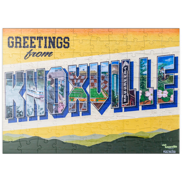 Darstellung des Puzzle Motivs puzzleplate Greetings from Knoxville Tennessee Mural 100 Puzzle