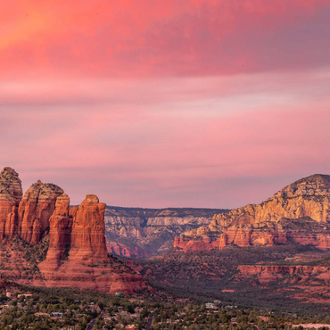Darstellung des Puzzle Motivs Sedona Red Rocks at Sunset Glow 500 Puzzle 3D Modell