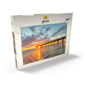 Darstellung des Puzzle Motivs Manhattan Beach Pier Sunset Glow 200 Puzzle Schachtel Ansicht2