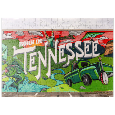 Darstellung des Puzzle Motivs puzzleplate Born in Tennessee Street Art Wall Mural 200 Puzzle