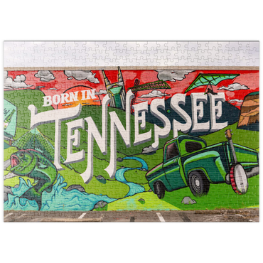 Darstellung des Puzzle Motivs puzzleplate Born in Tennessee Street Art Wall Mural 500 Puzzle