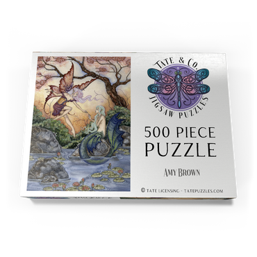 Darstellung des Puzzle Motivs The Introduction Fairy & Mermaid - - Amy Brown 500 Puzzle Schachtel Ansicht3