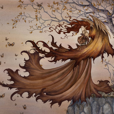 Darstellung des Puzzle Motivs Passage To Autumn Fairy - Amy Brown 1000 Puzzle 3D Modell