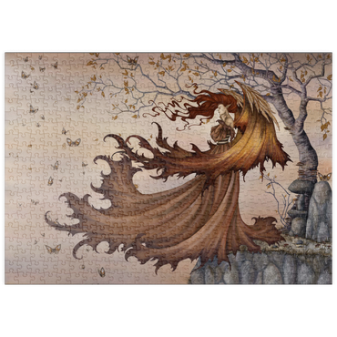 Darstellung des Puzzle Motivs puzzleplate Passage To Autumn Fairy - Amy Brown 500 Puzzle