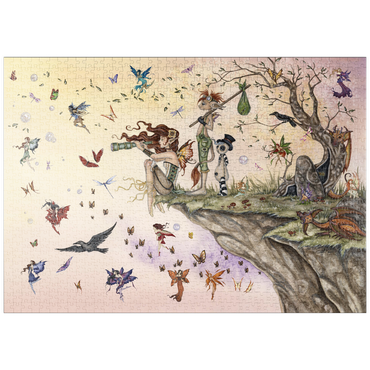 Darstellung des Puzzle Motivs puzzleplate Where The Wind Takes You Fairy - Amy Brown 1000 Puzzle