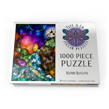 Darstellung des Puzzle Motivs Off to Wonderland Stained Glass 1000 Puzzle Schachtel Ansicht3