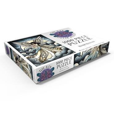 Darstellung des Puzzle Motivs Child of Heaven Stained Glass 1000 Puzzle Schachtel Ansicht1