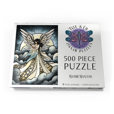 Darstellung des Puzzle Motivs Child of Heaven Stained Glass 500 Puzzle Schachtel Ansicht3