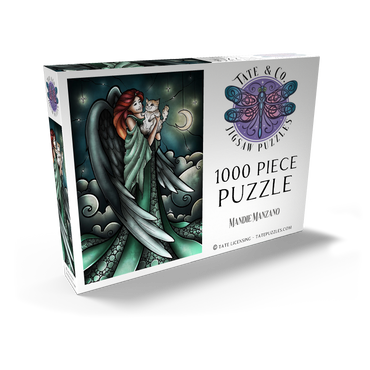 Darstellung des Puzzle Motivs All Cats Do Go to Heaven Stained Glass 1000 Puzzle Schachtel Ansicht2