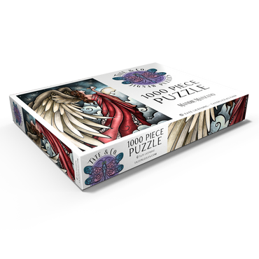 Darstellung des Puzzle Motivs All Guineas Go to Heaven Stained Glass 1000 Puzzle Schachtel Ansicht1