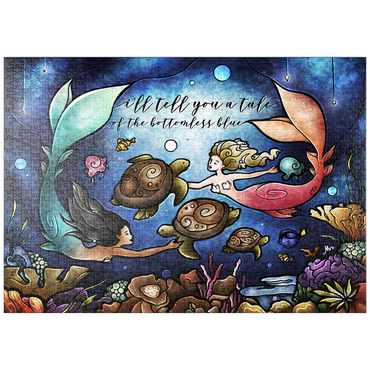 Darstellung des Puzzle Motivs puzzleplate Story Time Stained Glass 1000 Puzzle