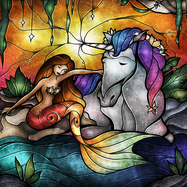 Darstellung des Puzzle Motivs Treasured Friends 1000 Puzzle 3D Modell