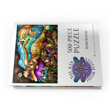 Darstellung des Puzzle Motivs Mer De Lis Mermaid 500 Puzzle Schachtel Ansicht3