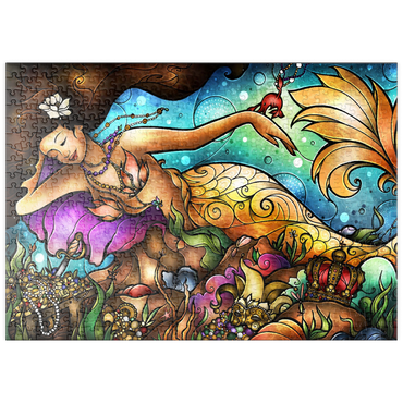 Darstellung des Puzzle Motivs puzzleplate Mer De Lis Mermaid 500 Puzzle