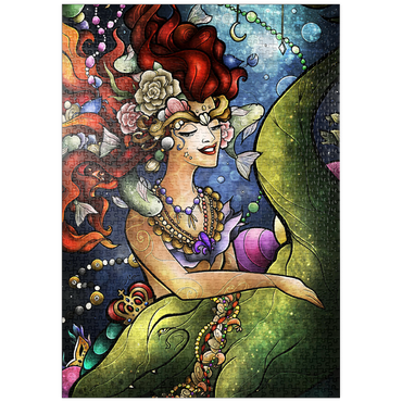 Darstellung des Puzzle Motivs puzzleplate Croc A Doc Baby Stained Glass 1000 Puzzle