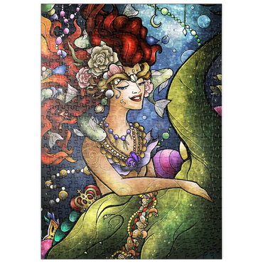 Darstellung des Puzzle Motivs puzzleplate Croc A Doc Baby Stained Glass 500 Puzzle