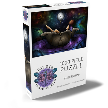 Darstellung des Puzzle Motivs Worlds Away Stained Glass 1000 Puzzle Schachtel Ansicht2