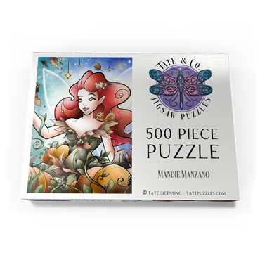 Darstellung des Puzzle Motivs Hazel the Fairy of Autumn Stained Glass 500 Puzzle Schachtel Ansicht3