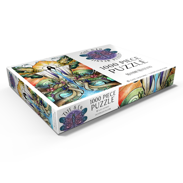 Darstellung des Puzzle Motivs The Wells of Salvation Stained Glass 1000 Puzzle Schachtel Ansicht1