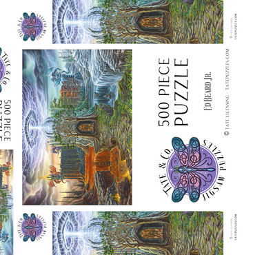 Darstellung des Puzzle Motivs Dragon Lord's Lair - Ed Beard Jr 500 Puzzle Schachtel 3D Modell