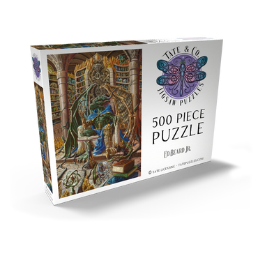 Darstellung des Puzzle Motivs Kairos The Archivist Dragon - Ed Beard Jr 500 Puzzle Schachtel Ansicht2