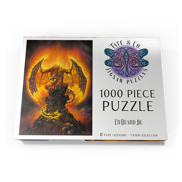 Darstellung des Puzzle Motivs Harbinger of Fire Dragon - Ed Beard Jr 1000 Puzzle Schachtel Ansicht3