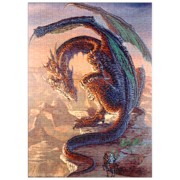 Darstellung des Puzzle Motivs puzzleplate Bravery Misplaced Dragon - Ed Beard Jr 500 Puzzle