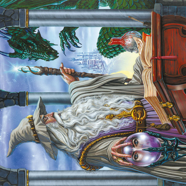 Darstellung des Puzzle Motivs Wizard's Emissary - Ed Beard Jr 500 Puzzle 3D Modell