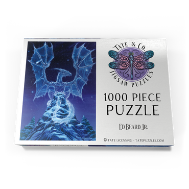 Darstellung des Puzzle Motivs Caelestis Winter Spirit Dragon - Ed Beard Jr 1000 Puzzle Schachtel Ansicht3