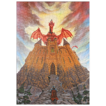 Darstellung des Puzzle Motivs puzzleplate Dragon Lord's Magic Castle - Ed Beard Jr 500 Puzzle