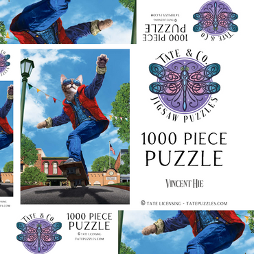 Darstellung des Puzzle Motivs Cat to The Fututre Movie Cats - Vincent Hie 1000 Puzzle Schachtel 3D Modell