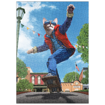 Darstellung des Puzzle Motivs puzzleplate Cat to The Fututre Movie Cats - Vincent Hie 500 Puzzle