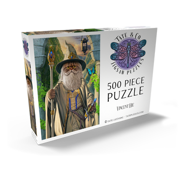 Darstellung des Puzzle Motivs Catdalf the White Movie Cats - Vincent Hie 500 Puzzle Schachtel Ansicht2