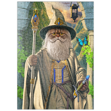 Darstellung des Puzzle Motivs puzzleplate Catdalf the White Movie Cats - Vincent Hie 500 Puzzle