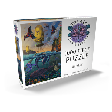 Darstellung des Puzzle Motivs Cyris Alien World - Vincent Hie 1000 Puzzle Schachtel Ansicht2