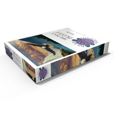 Darstellung des Puzzle Motivs Niagara Falls Eagle - Vincent Hie 500 Puzzle Schachtel Ansicht1