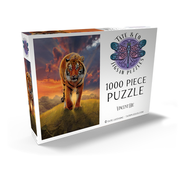 Darstellung des Puzzle Motivs Rising Tiger - Vincent Hie 1000 Puzzle Schachtel Ansicht2