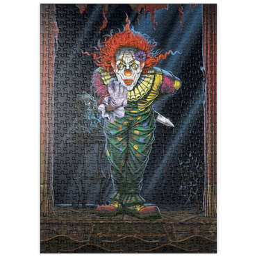 Darstellung des Puzzle Motivs puzzleplate Surprise Horror Clown - Vincent Hie 500 Puzzle