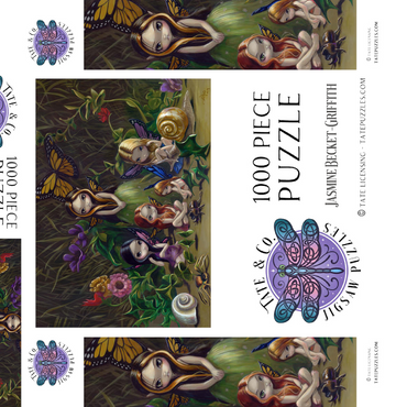 Darstellung des Puzzle Motivs A Gathering of Fairies - Jasmine Becket-Griffith 1000 Puzzle Schachtel 3D Modell