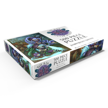 Darstellung des Puzzle Motivs Ninja Dragonlings II - Jasmine Becket-Griffith 500 Puzzle Schachtel Ansicht1