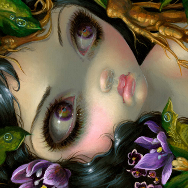Darstellung des Puzzle Motivs Poisonous Beauties 14 - Jasmine Becket-Griffith 500 Puzzle 3D Modell