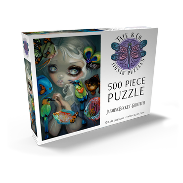 Darstellung des Puzzle Motivs Poissons Volants Les Oiseaux - Jasmine Becket-Griffith 500 Puzzle Schachtel Ansicht2