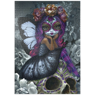 Darstellung des Puzzle Motivs puzzleplate Day of the Dead Fairy - Jasmine Becket-Griffith 1000 Puzzle