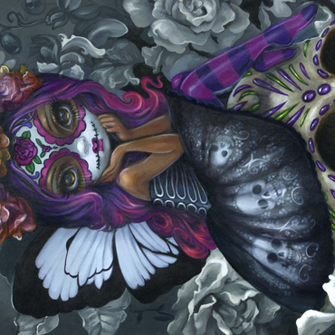 Darstellung des Puzzle Motivs Day of the Dead Fairy - Jasmine Becket-Griffith 1000 Puzzle 3D Modell
