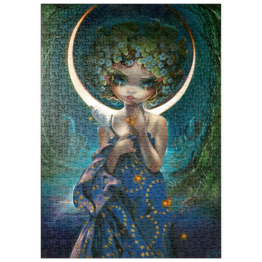 Darstellung des Puzzle Motivs puzzleplate The Moon - Jasmine Becket-Griffith 500 Puzzle