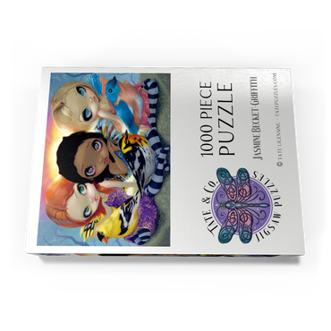 Darstellung des Puzzle Motivs Three Little Birds - Jasmine Becket-Griffith 1000 Puzzle Schachtel Ansicht3