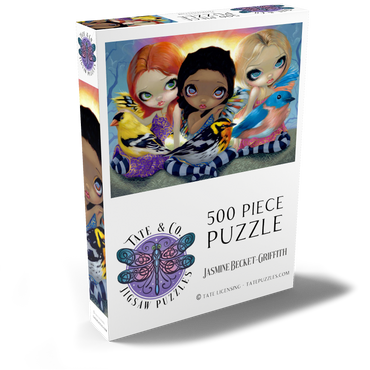 Darstellung des Puzzle Motivs Three Little Birds - Jasmine Becket-Griffith 500 Puzzle Schachtel Ansicht2
