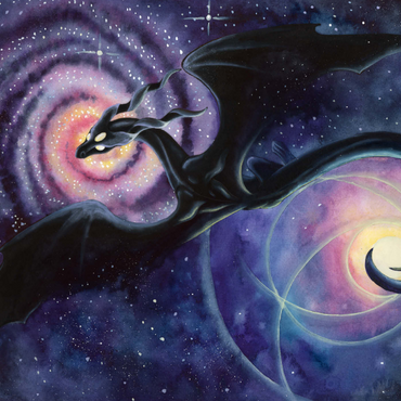 Darstellung des Puzzle Motivs Mistress of Infinity Dragon - Carla Morrow 1000 Puzzle 3D Modell