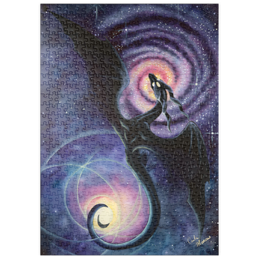 Darstellung des Puzzle Motivs puzzleplate Mistress of Infinity Dragon - Carla Morrow 500 Puzzle
